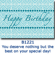 Turquoise Tradition Corporate Birthday Cards